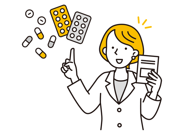 薬を服用する際に気をつけること。